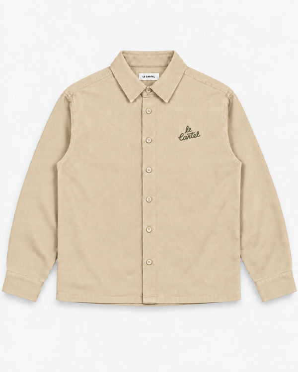 À PLEINES DENTS・Veste cargo brodée・Sable