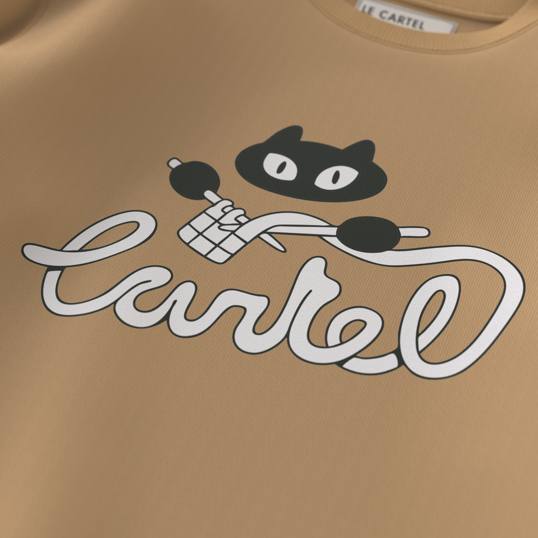 BOULE DE POIL・Crewneck unisexe・Beige