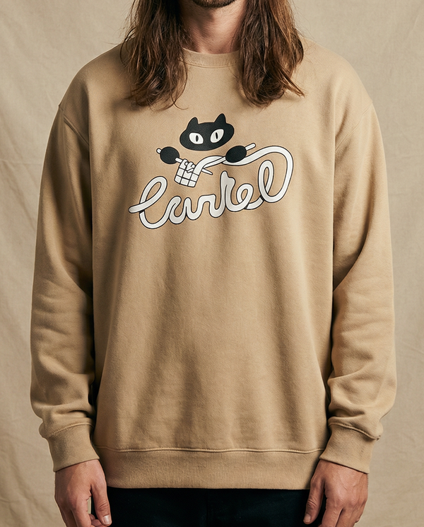 BOULE DE POIL・Crewneck unisexe・Beige