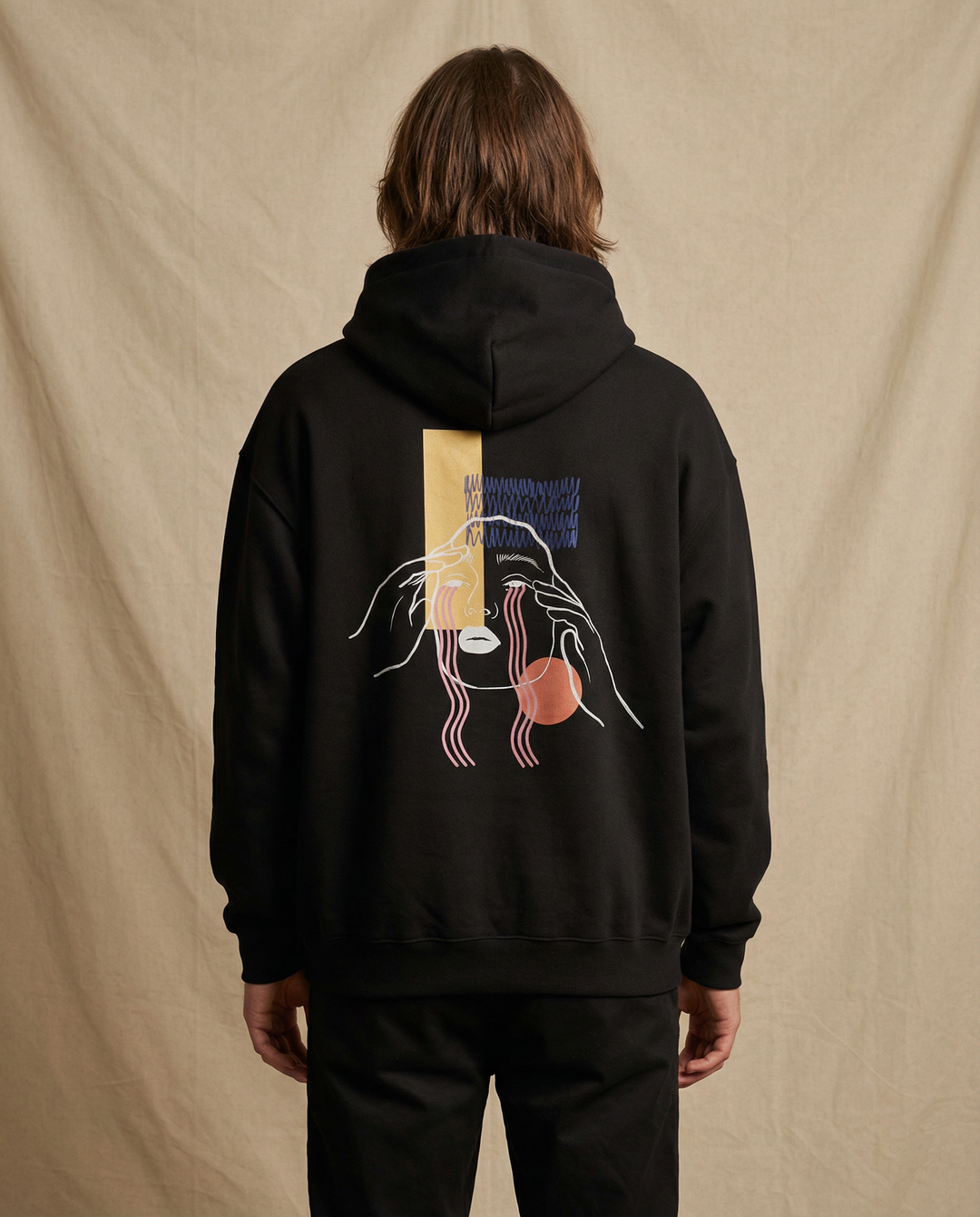 CONFUSION・Unisex hoodie・Black