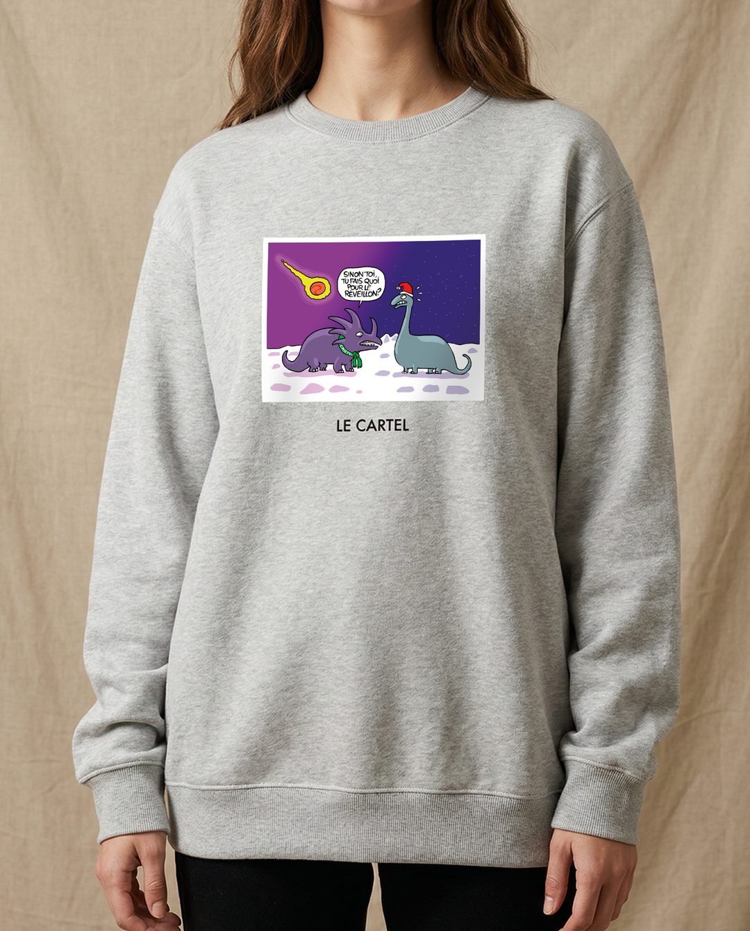 THE END・Crewneck unisex・Heather grey
