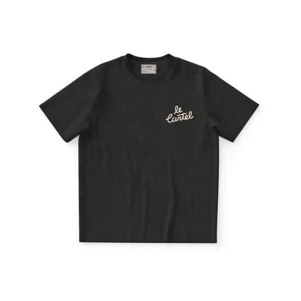 WINTER IS OVER・Large unisex T-shirt・Vintage black