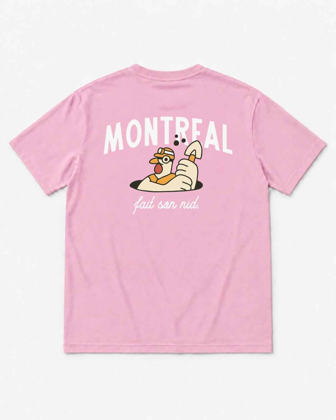 MONTRÉAL FAIT SON NID・T-shirt unisexe・Rose