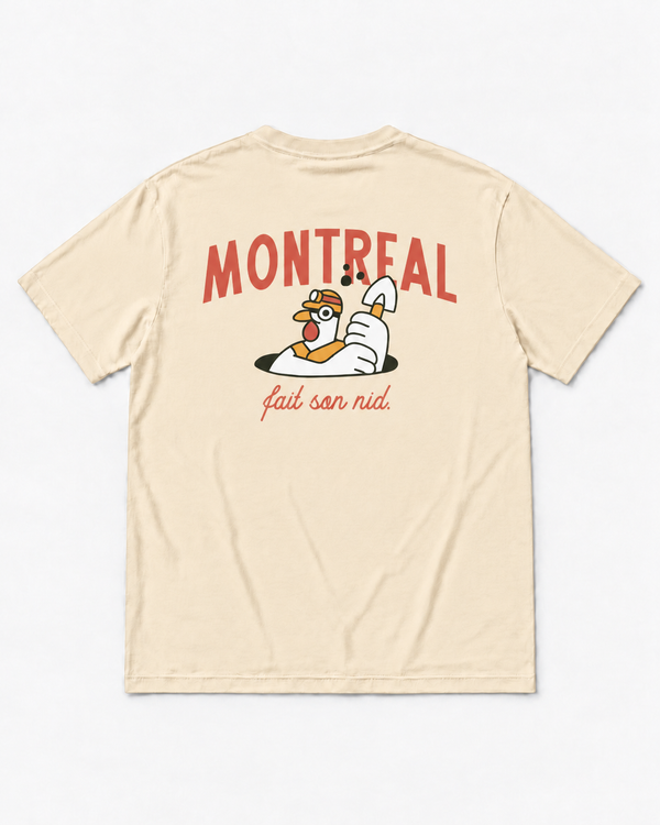 MONTRÉAL FAIT SON NID・T-shirt unisexe・Sable