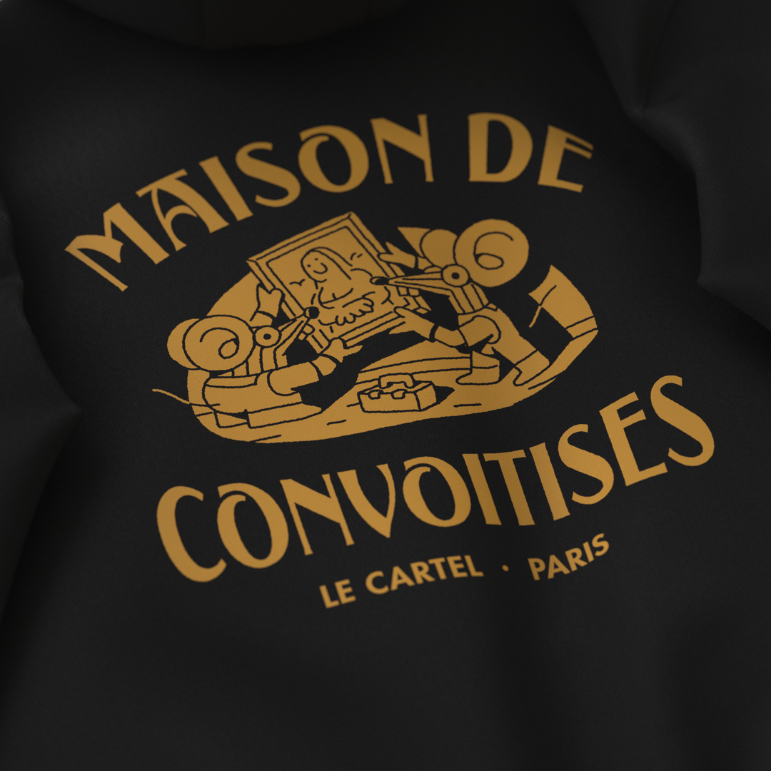 MAISON DE CONVOITISES・Hoodie unisexe・Noir