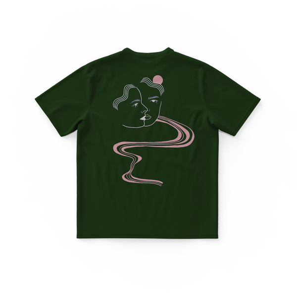 RIVER・T-shirt unisexe・Vert