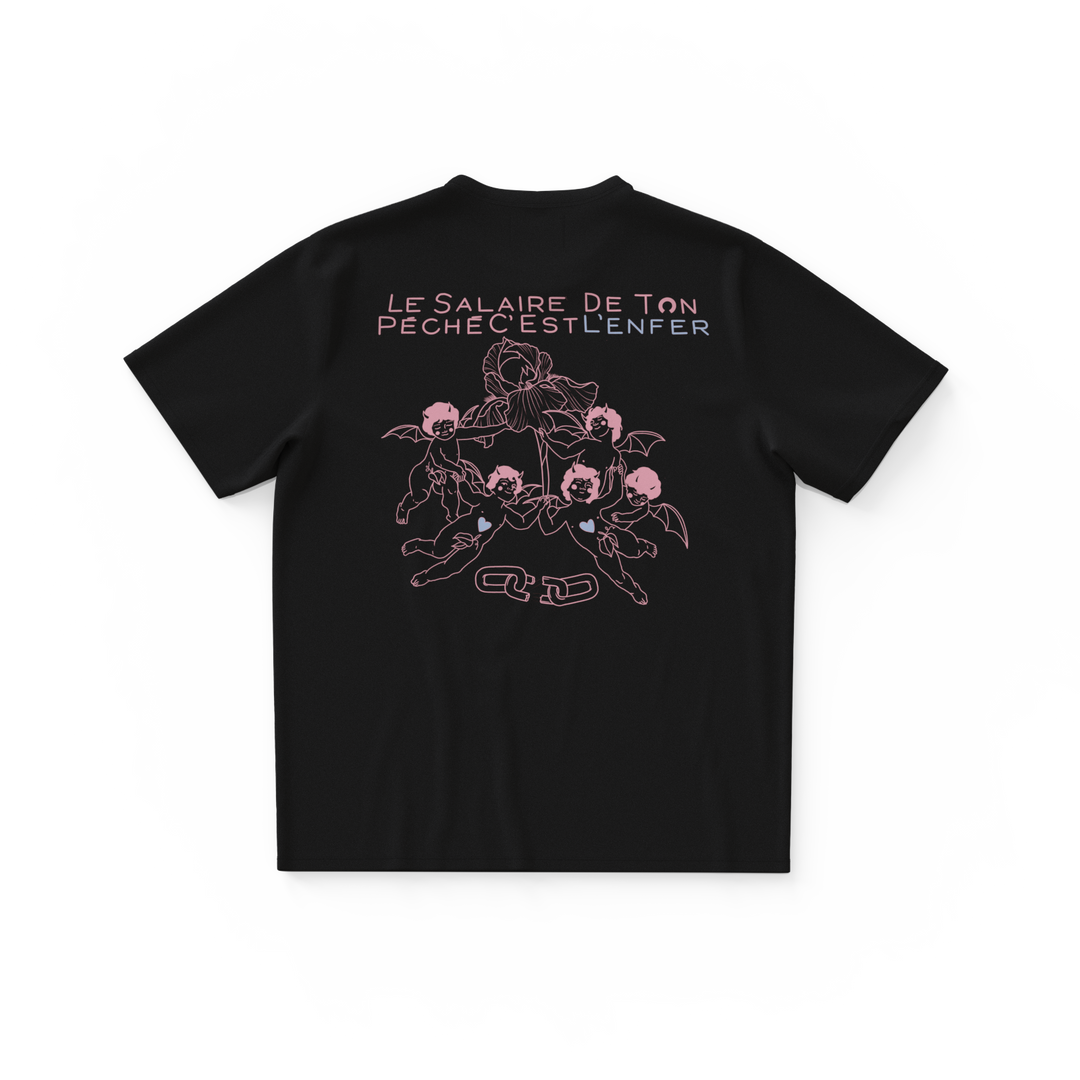 LE SALAIRE DE TON PÉCHÉ・T-shirt unisexe・Noir