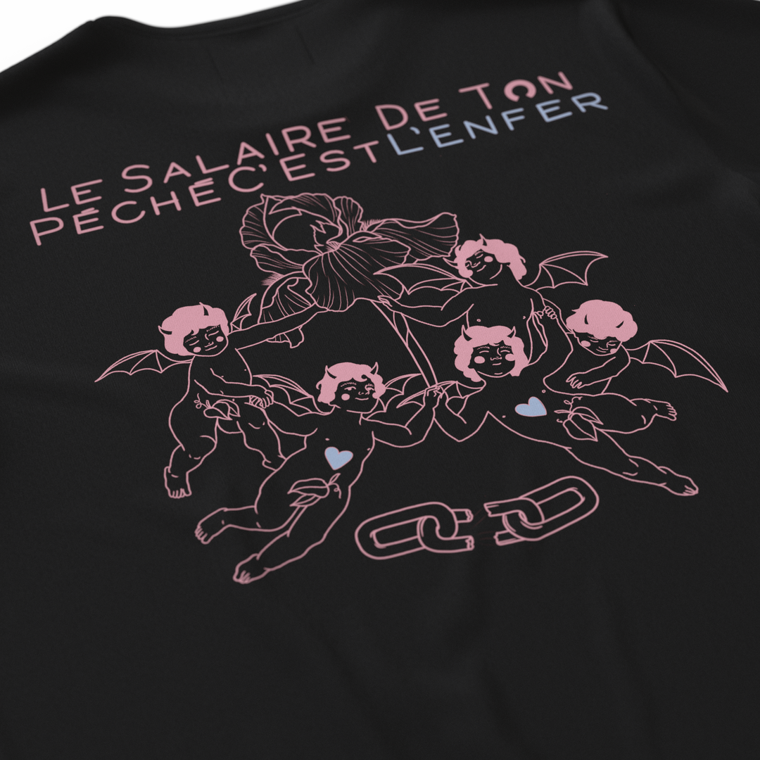 LE SALAIRE DE TON PÉCHÉ・T-shirt unisexe・Noir