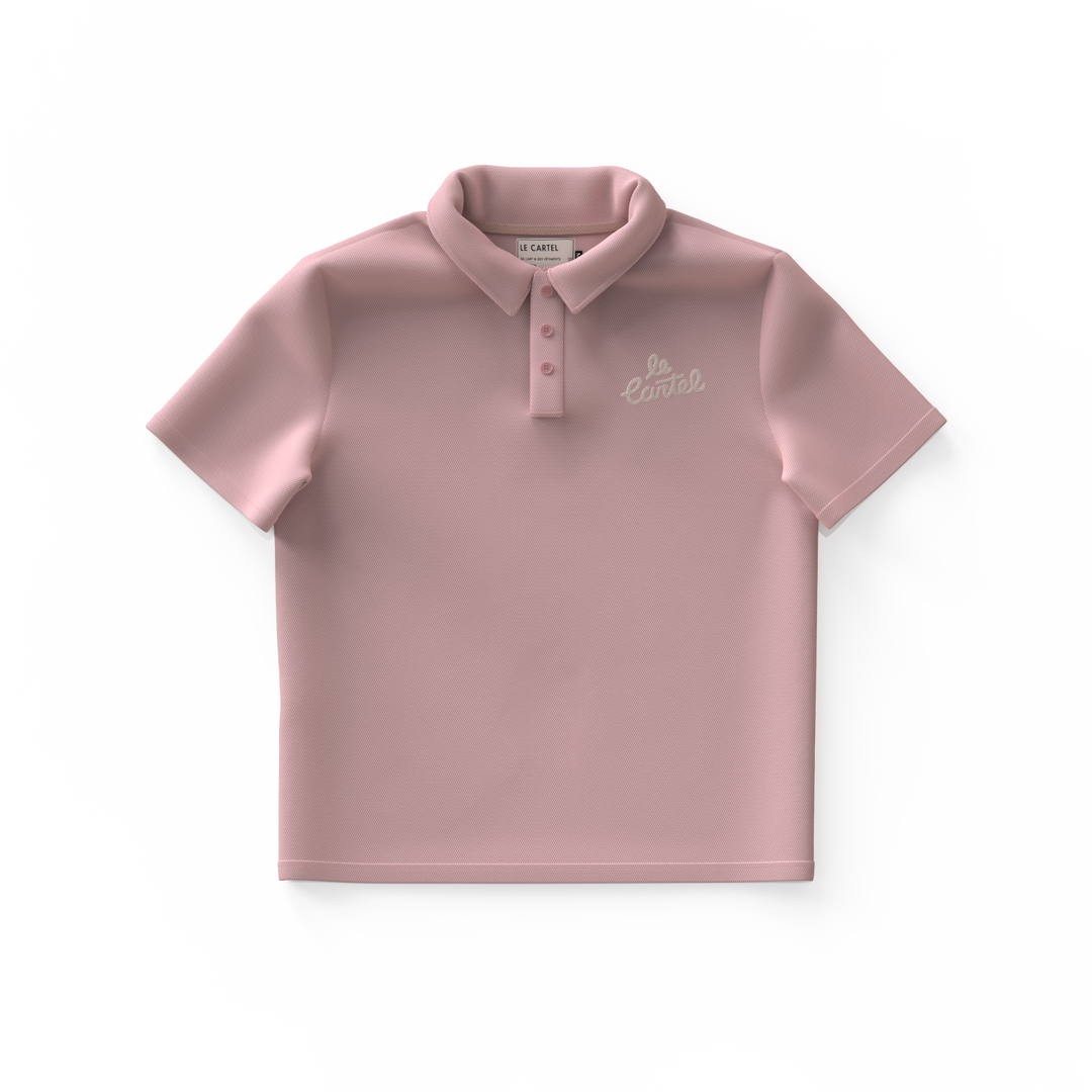 OG・Polo piqué unisexe・Rose