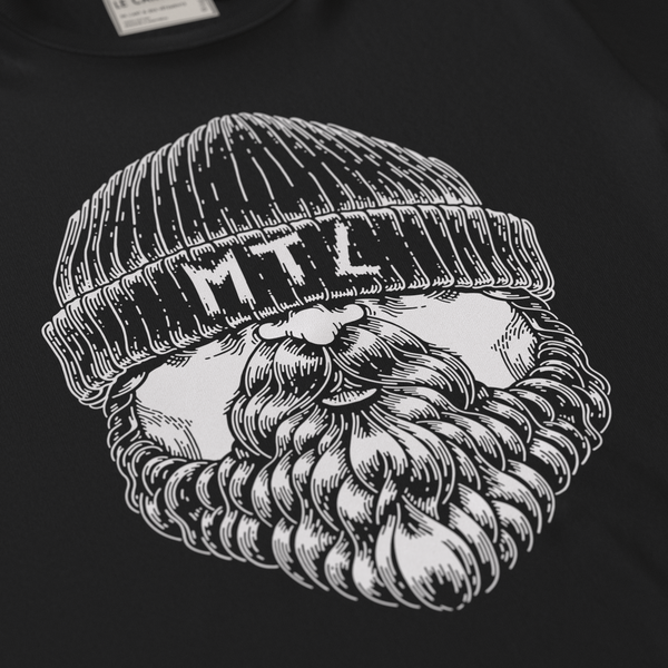 LE BARBU・T-shirt unisexe・Noir