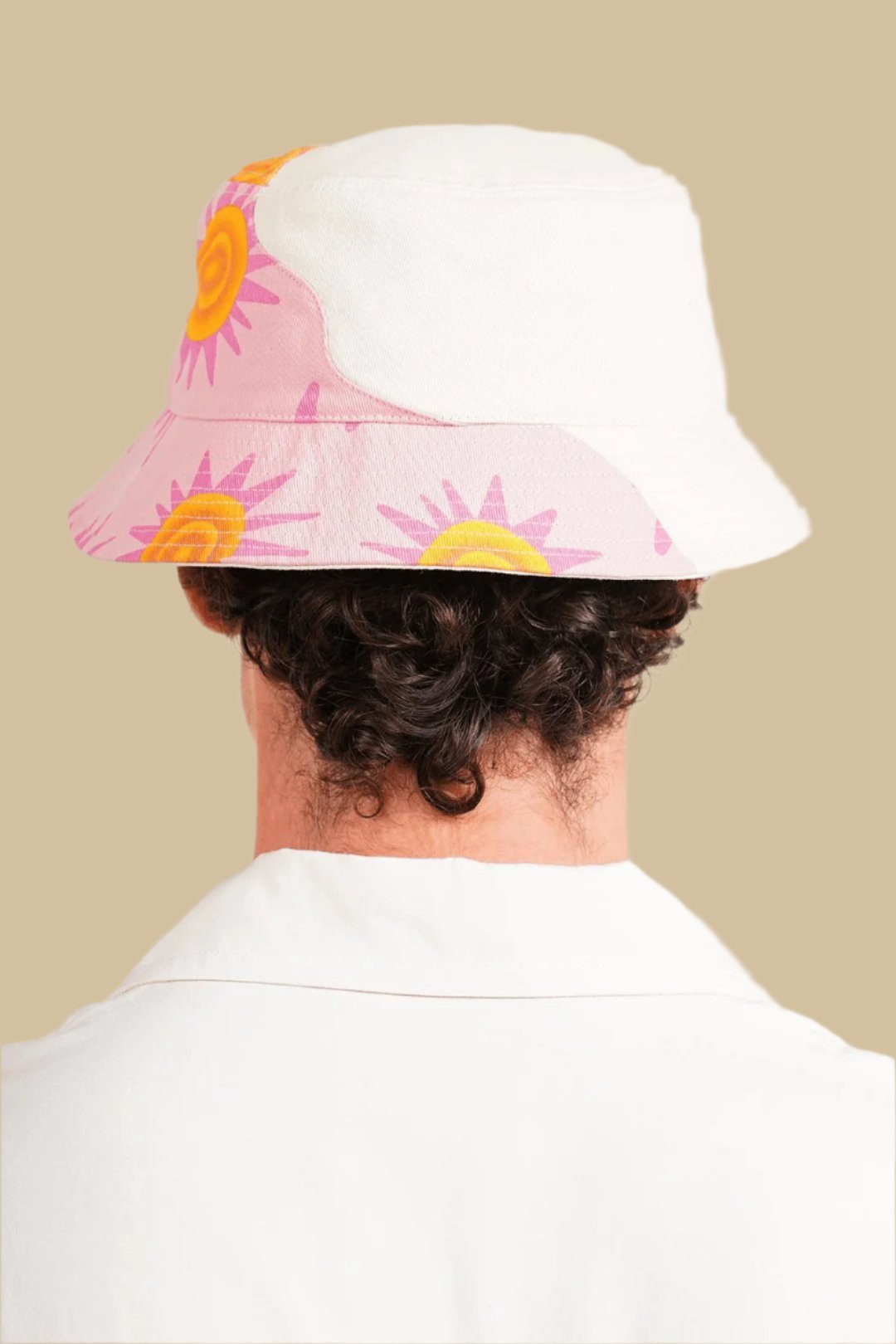 BURNING SUN・Bucket hat brodé・Sable - Le Cartel