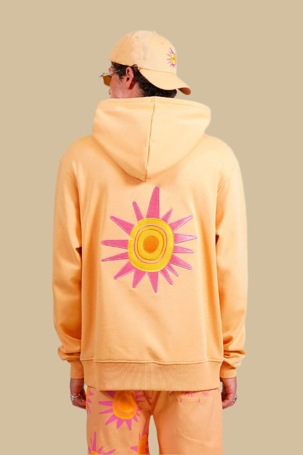 BURNING SUN・Hoodie unisexe・Pêche - Le Cartel