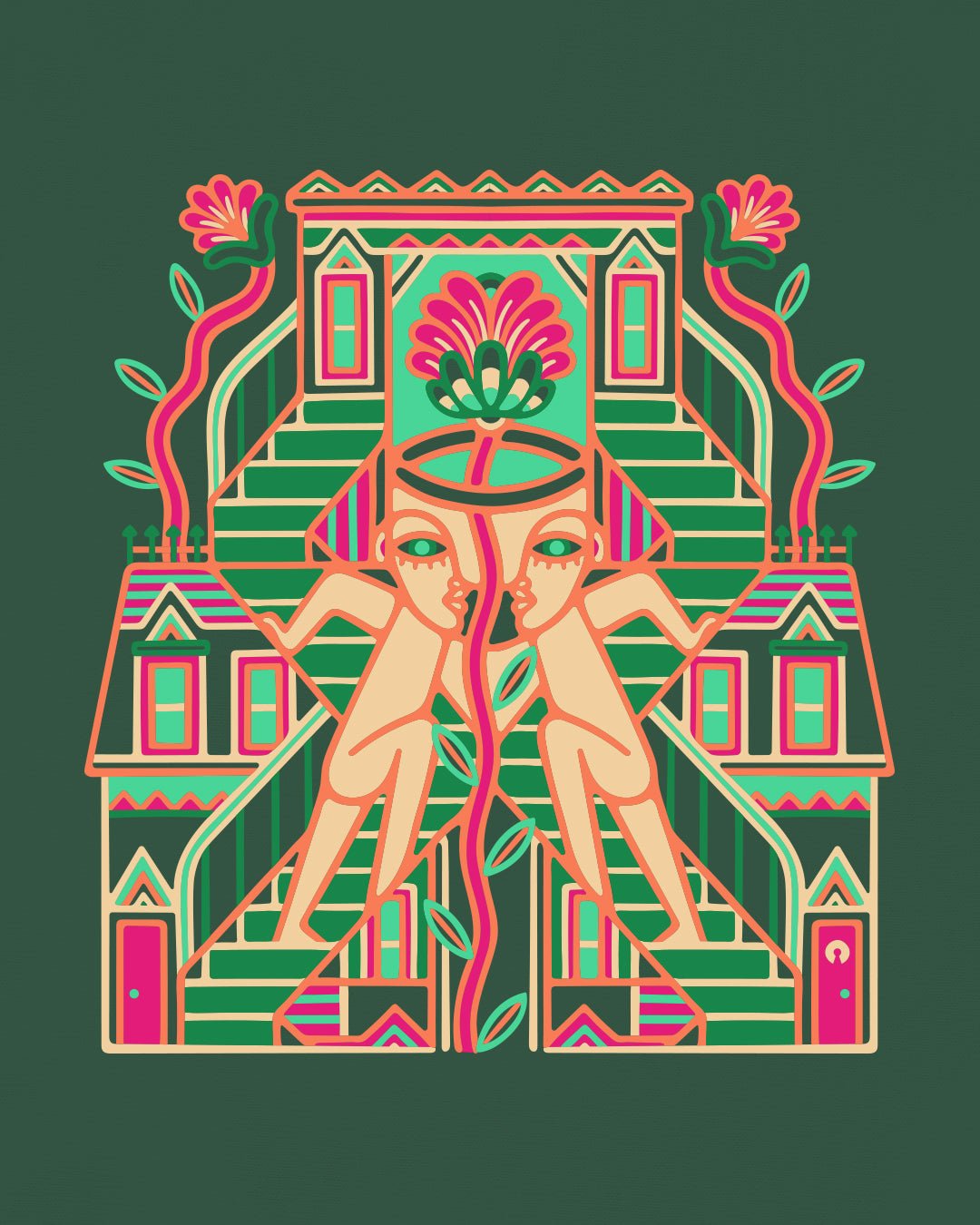 TANDEM・T-shirt unisexe・Vert - Le Cartel